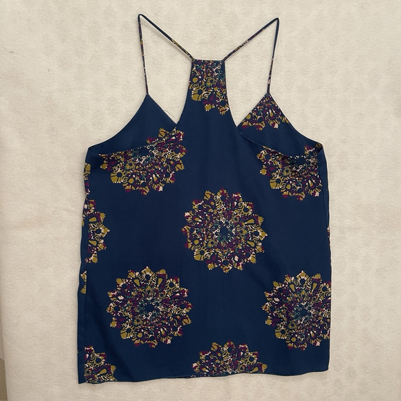 Newbury Kustom Women's Teal Blue Adjustable Strap Racerback Cami Tank Top Sz M - Picture 4 of 5